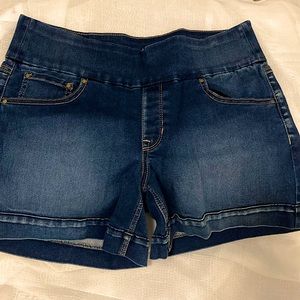 Sound Style Alana Walk Short wide band tummy control silk denim, size M